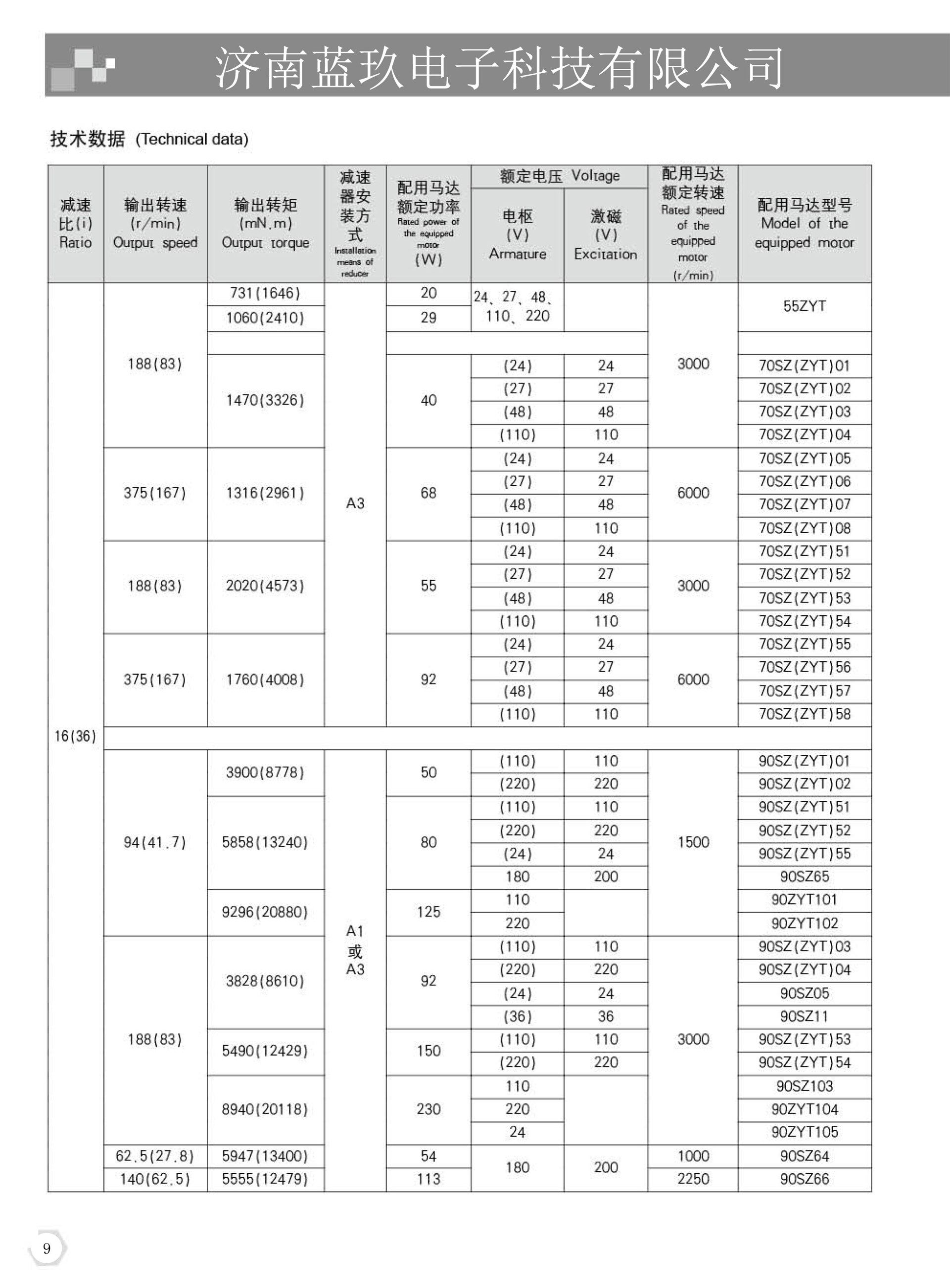 行星减速电机